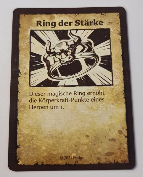Heroquest Artefaktkarte : Ring der Stärke